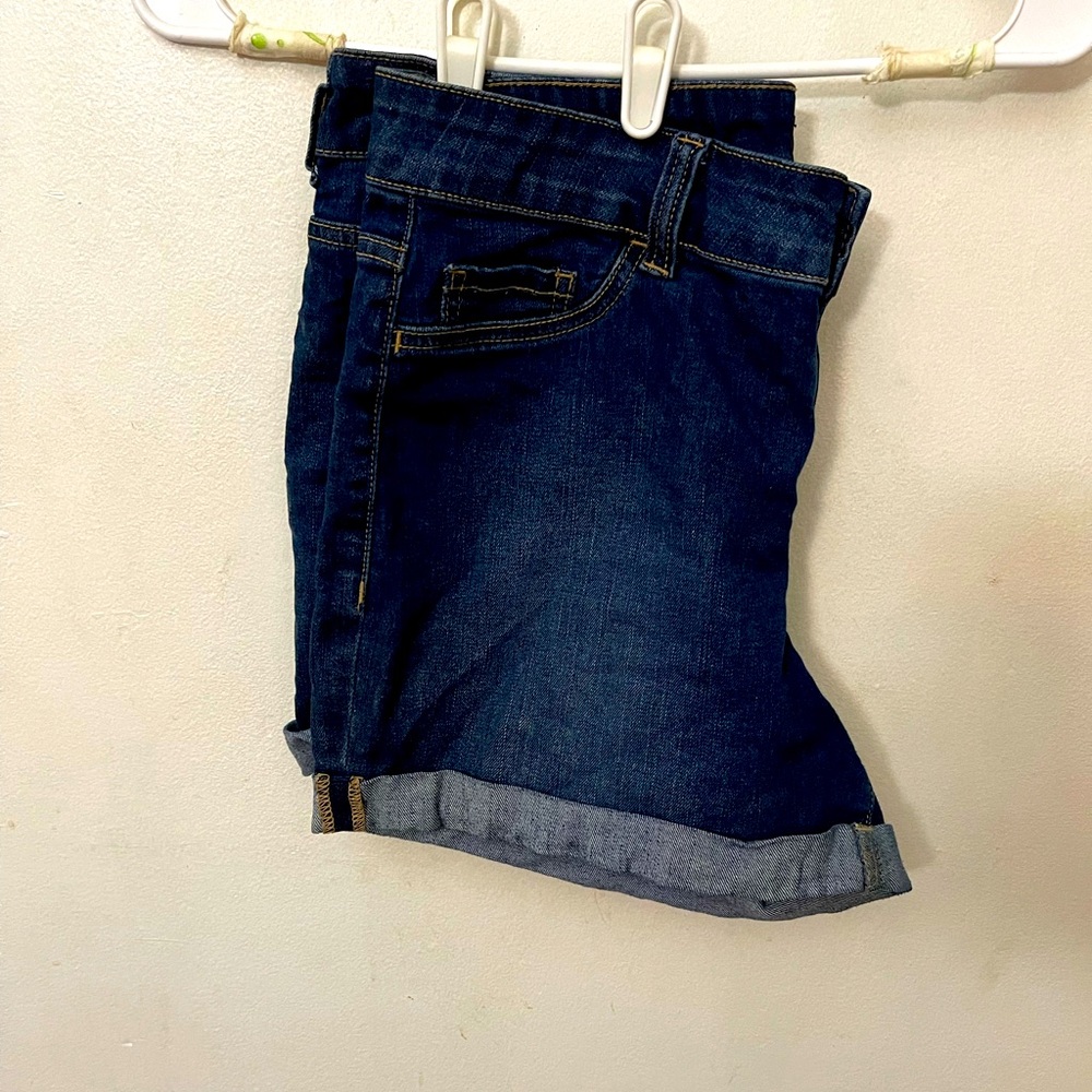 Folded Jean Shorts
